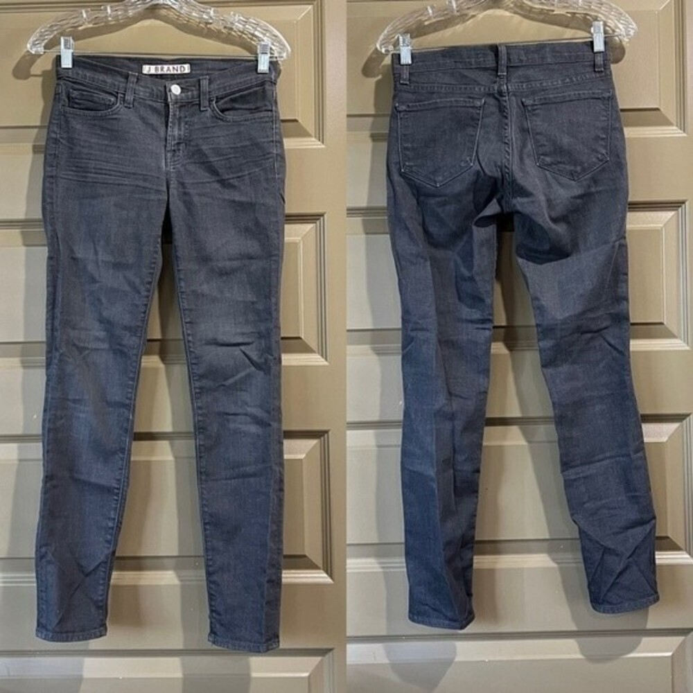 J Brand Skinny Leg Grey Pure Denim Jeans Size 25